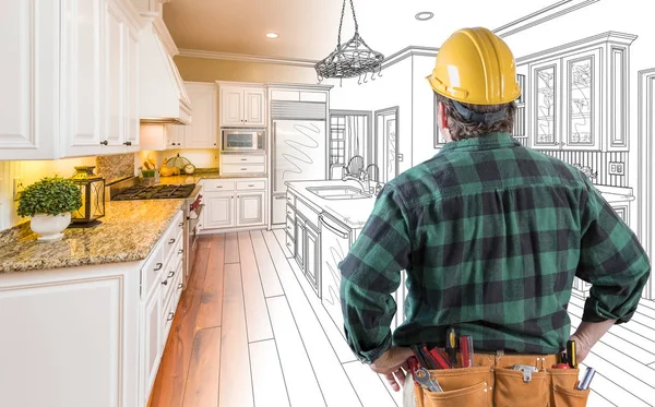 Remodeling contractor at work